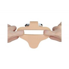 Насадка-фаллоимитатор с кольцом и вибрацией Ultra Soft Bead (16,51 см)