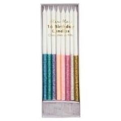 Свечи "Multicolor Glitter" 16 шт