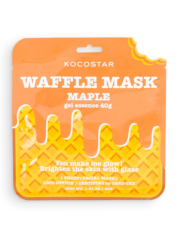 KOCOSTAR | Омолаживающая вафельная маска для лица «Кленовый сироп»