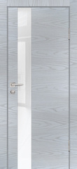Дверь P-10 / Цвет Дуб скай серый / белоснежный лакобель / Двери PROFILO PORTE
