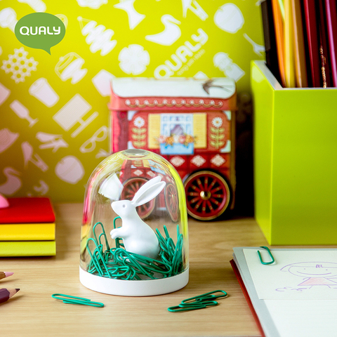 Держатель для скрепок Qualy Bunny in the field