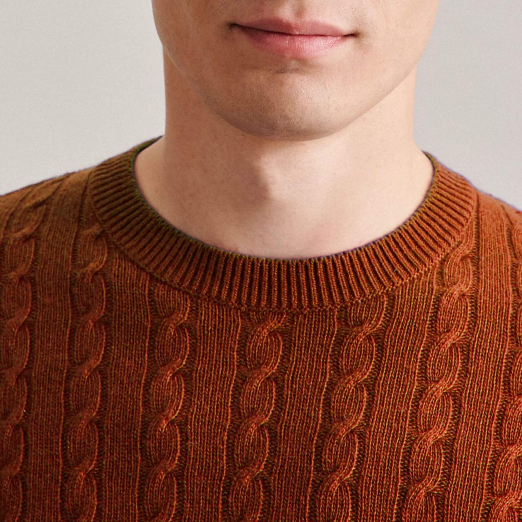 Пуловер мужской Seidensticker 01. 143040-67 темно-оранжевый