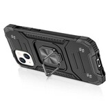 Противоударный чехол Strong Armour Case с кольцом для iPhone 14 (Черный)