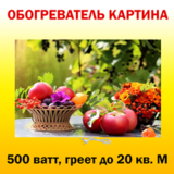 Инфракрасный обогреватель-картина РЭН-5 "Фруктовый натюрморт", 0,5 кВт