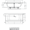 Ванна прямоугольная 170х75 см Ideal Standard Connect Air E106601