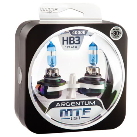 Галогеновые лампы MTF Light ARGENTUM +50% HB4 9006