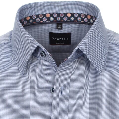 Рубашка Venti Body Fit 123826700-100 в мелкую клеточку