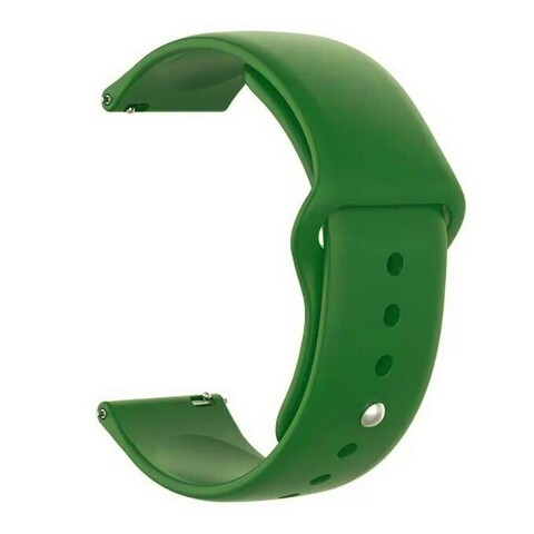 Универсальный силиконовый ремешок 20 мм для часов Samsung Xiaomi Huawei Garmin (Зеленый)