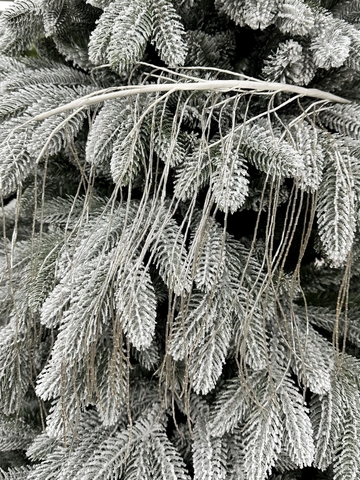 Веточка с бисером 81см ChristmasDeLuxe premium collection заснеженная