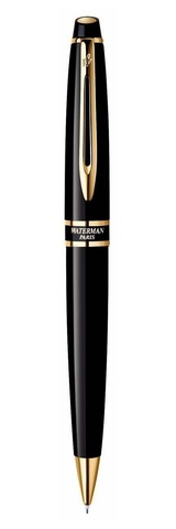 Карандаш механический Waterman Expert II Lacquer Black GT, 0,5 mm (S0701290)