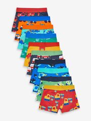 Трусы для мальчика Next N33-982, 10 шт., Красный, Оранжевый, Голубой