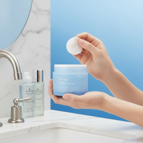 ТОНЕР-ПЭДЫ ДЛЯ УВЛАЖНЕНИЯ КОЖИ JMSOLUTION MULTI HYA WATERFULL TONER PADS, 100 шт