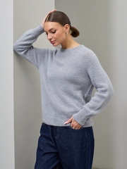 Серый джемпер из шерсти альпаки