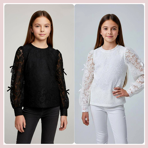 Блуза нарядная д (8-12) 261110-J4065