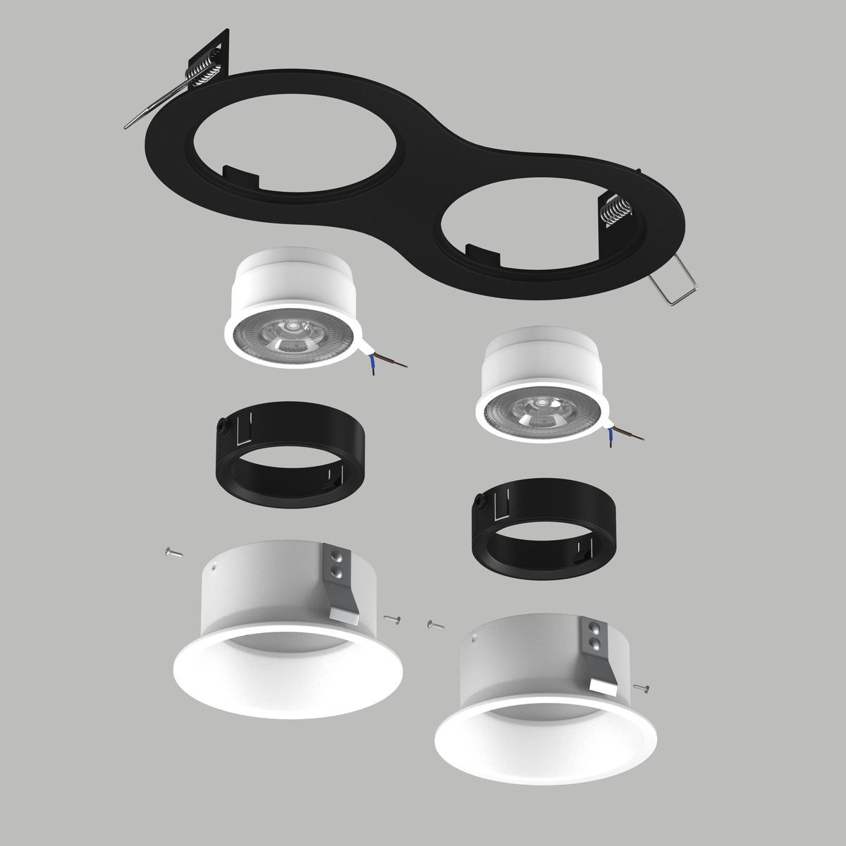 Комплект со светильником Lightstar Domino Round (214627+214606+214606+214007+214007) D6270606BMOD