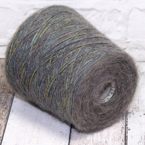 Смотка с кидмохером и альпакой 310 серо-зеленый