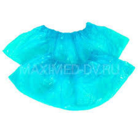 Бахилы СУПЕРПРОЧНЫЕ  60 микрон 25 пар Бирюза