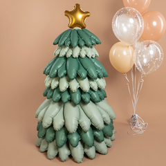 К Фигура 3D, Новогодняя елка, Сатин, Зеленый, 51''/130 см, 1 шт.