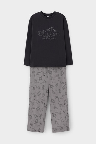 пижама  для мальчика  К 1600/графит,дино друзья