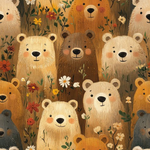 ПРЕДЗАКАЗ, МИШКИ, 100% хлопок