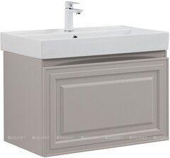 Aquanet 348185 Тумба с раковиной Агата 75 1 ящ. цв. бежевый (348185) фото
