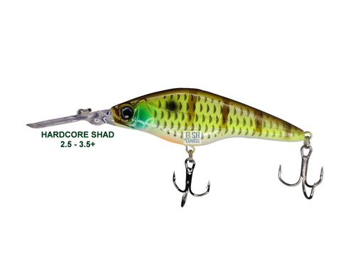 Воблер HARDCORE SHAD 75sp 10гр. 2.5 - 3.5m+ #07 (реплика)