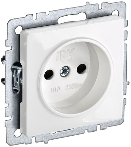 BRITE Роз. без з/к с з/ш 10А РСш10-2-БрБ бел. IEK