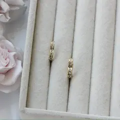 Швензы Конго Сердце 14*2,7 мм, позолота, Ш115