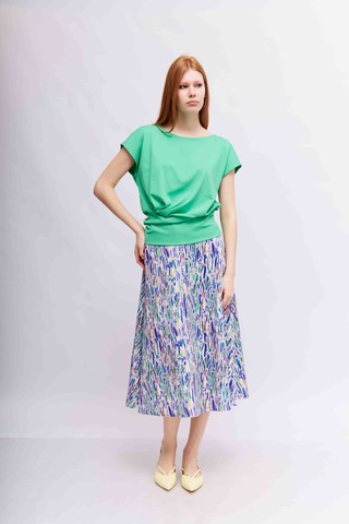 Marc Cain Юбка в яркие штрихи из скуба-джерси