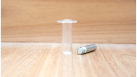 Упор дверной скрытый магнитный FANTOM PREMIUM HGT001. Прозрачный