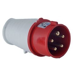 Вилка 015 переносная 3Р+PE+N 16А 380В IP44