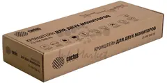 Кронштейн для мониторов Cactus CS-VM-D08-AL серебристый 13"-27" макс.8кг настольный поворот и наклон — фото 4