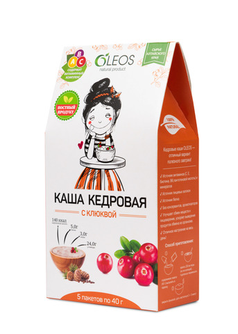 Каша кедровая с клюквой Oleos