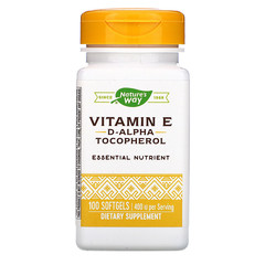 Nature's Way, Vitamin E, 400 IU, 100 Softgels