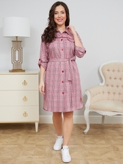 4010 Халат-рубашка на пуговицах