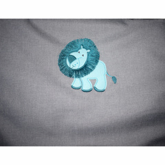 №S77 Exlusive Lion  melange fabric (светло-серый)