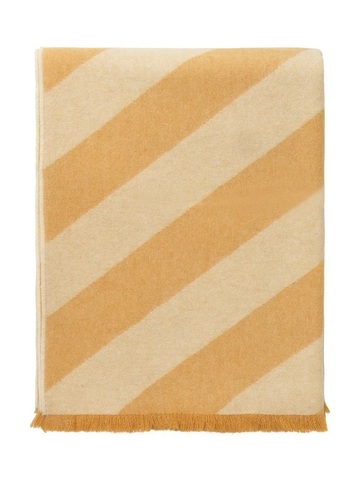 Плед 130х190 Elvang Fishbone Yello Ochre