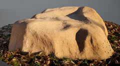 Крышка люка камень на септик ТОПАС 140x130/50 - коричневый