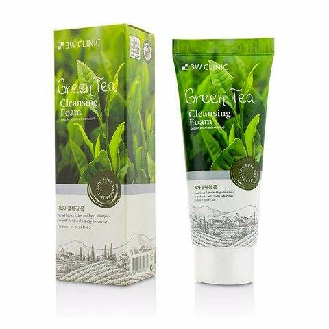 3W CLINIC Green Tea Пенка для лица с экстрактом зеленого чая Green Tea Foam Cleansing