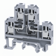 Двухуровневая клемма, винтовые зажимы проводника до 4 мм.кв. 32A/500V с диодной схемой - конфигурация DD1