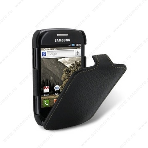 Чехол-флип Melkco для Samsung Galaxy Fit S5670 Leather Case Jacka Type (Black LC)