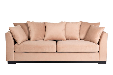 Диван трехместный раскладной Garda Decor Roberto бежевый GD-ROBERTO-3M-1