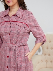 4010 Халат-рубашка на пуговицах