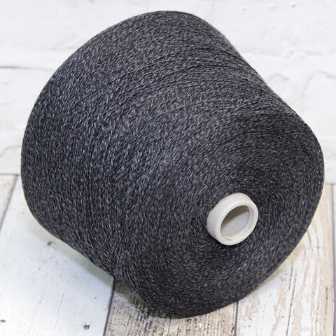 Смесовка с кашемиром (20%) NEW MILL / GAMMA антрацит, мулине