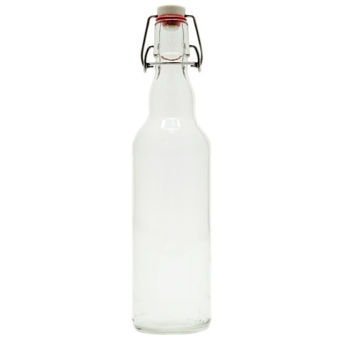 Бутылка с бугельной крышкой 0,5л (прозрачная)