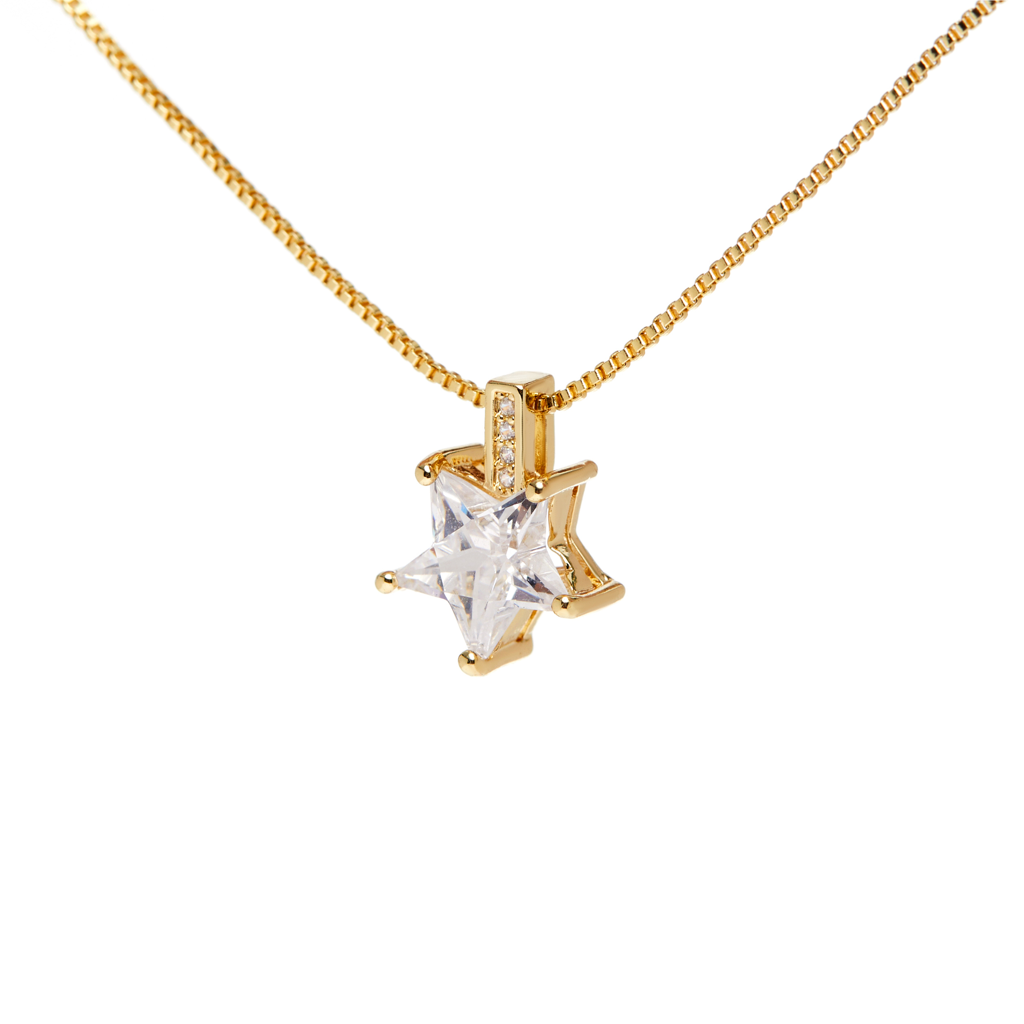 DÉJÀ VU Колье White Star Necklace – Gold