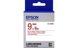 653008 Картридж EPSON с лентой LK3WRN (лента стандартная 9мм, Бел./Красн.)