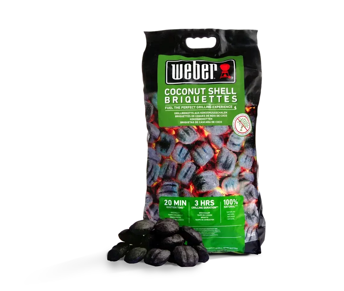 Угольные кокосовые брикеты Weber, 8 кг.