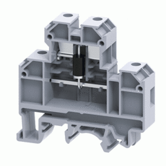 Двухуровневая клемма, винтовые зажимы проводника до 4 мм.кв. 32A/500Vсо схемой конфигурации SD