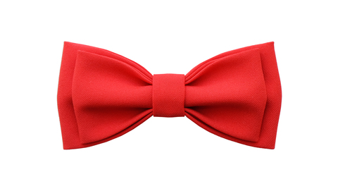 Однотонный галстук - бабочка (красный)